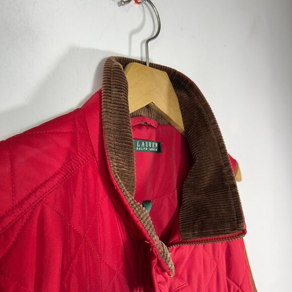 Ralph Lauren Size XL Quilted Red Women's Puff Vest Casual - Picture 6 of 10